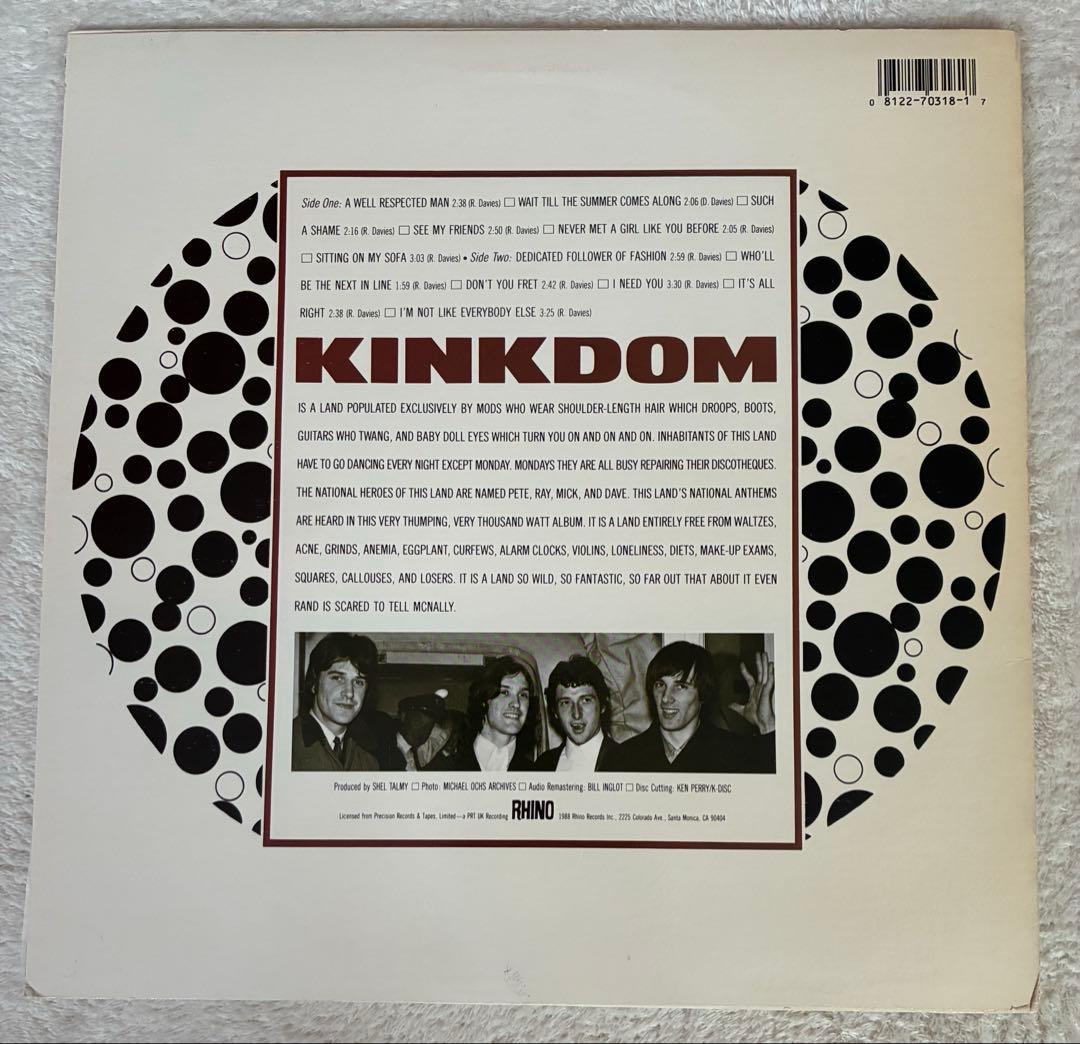 kinks kinkdom US自主制作　88年　リイシュー盤