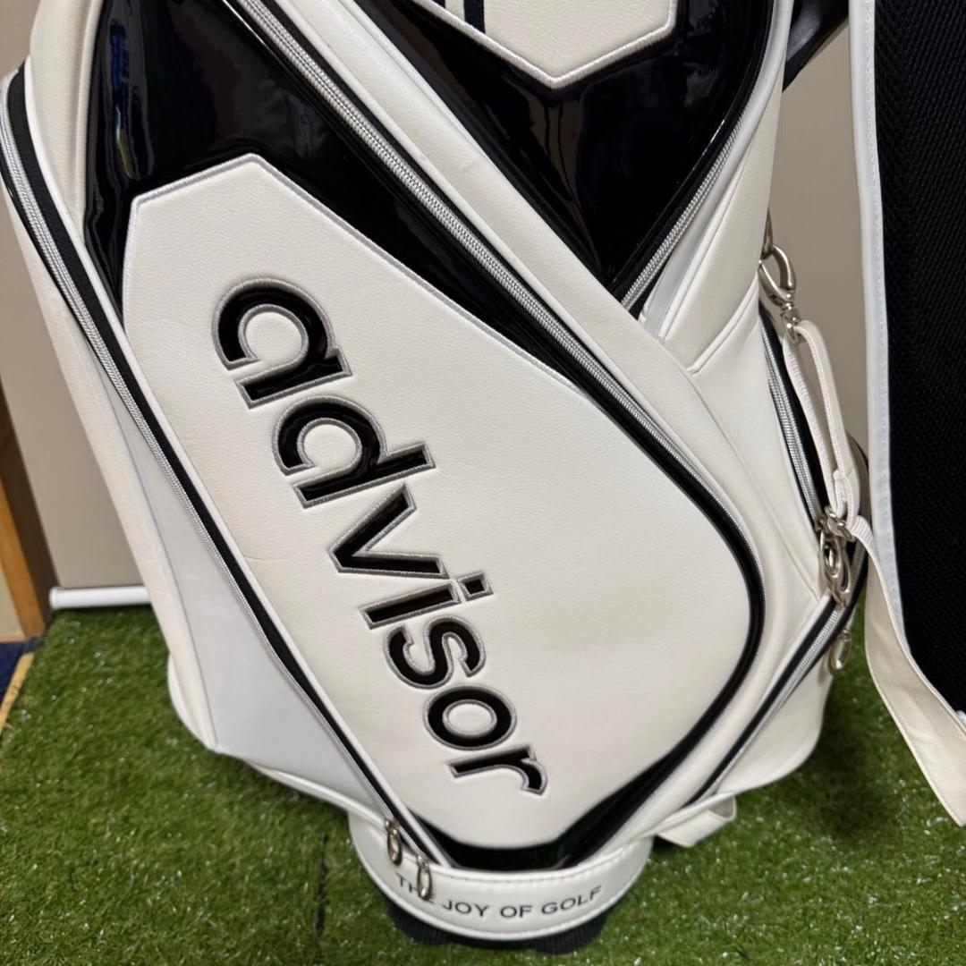 美品 advisor キャディバッグ ゴルフバッグ フードなし