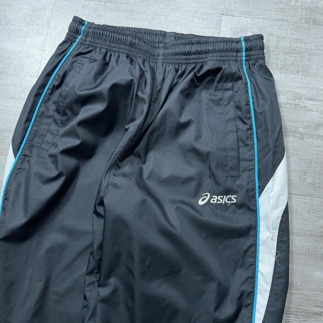 asics アシックス ウィンドブレーカー 上下 セットアップ L 黒 裏地