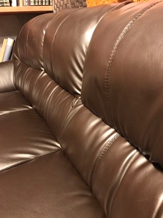 本革３人がけソファ