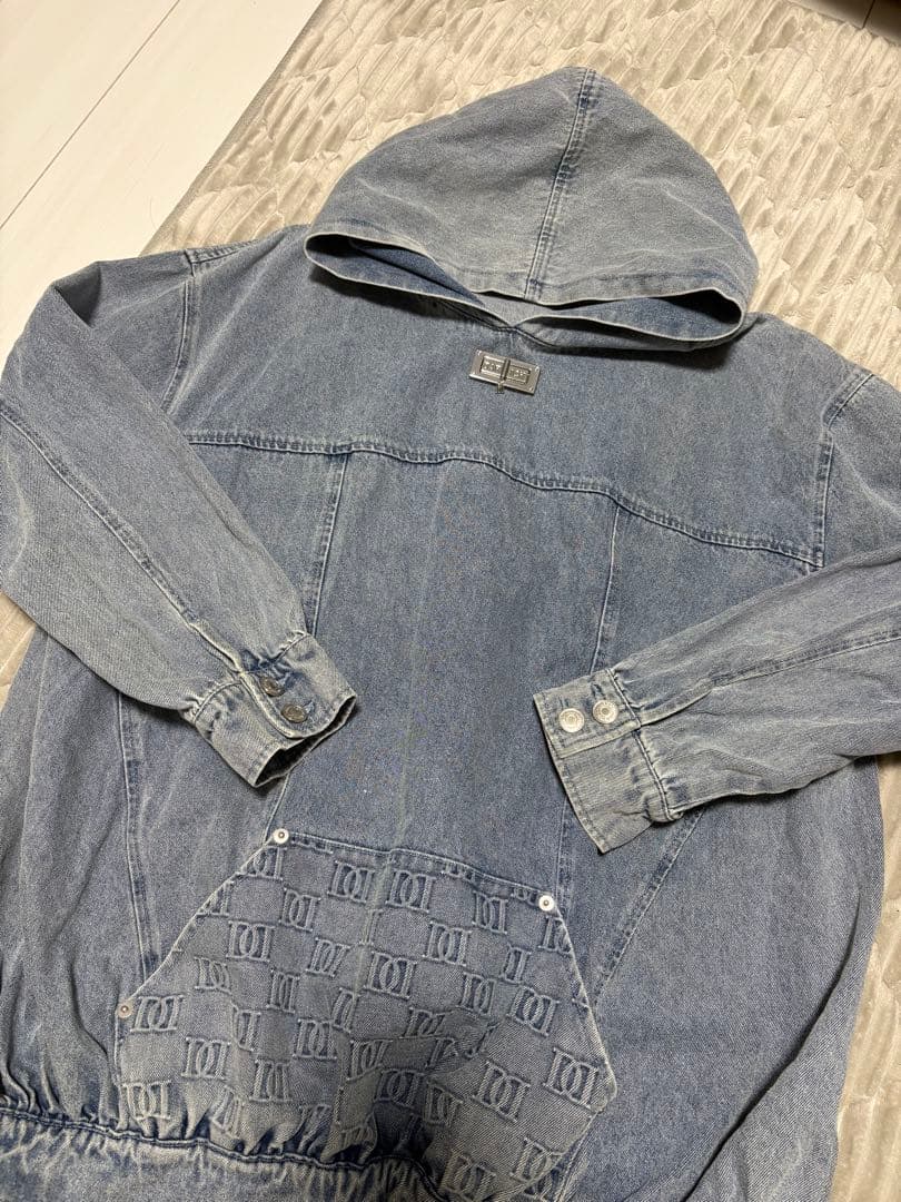 Darich DDロゴデニムフーディー ブルー　美品