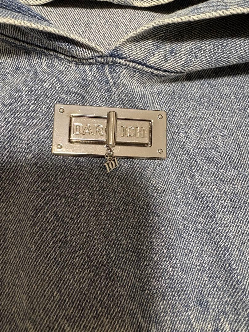 Darich DDロゴデニムフーディー ブルー　美品