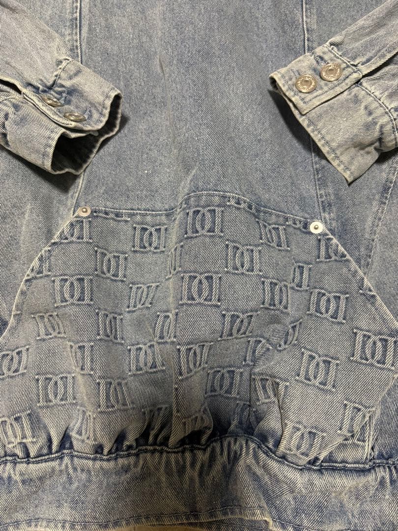 Darich DDロゴデニムフーディー ブルー　美品