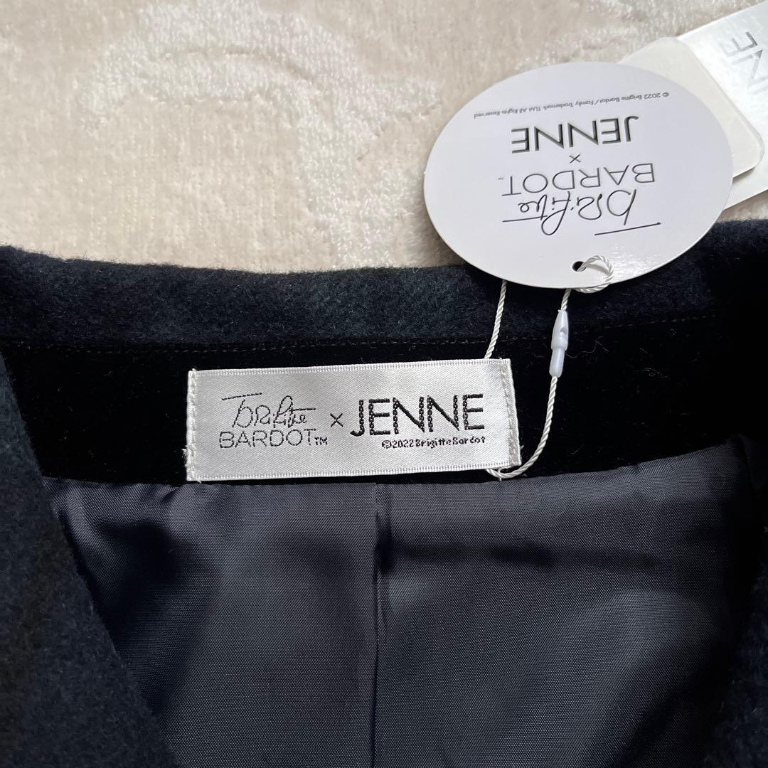 ま*】様 【新品】JENNEジェンヌチェックケープコートブリジットバルドーポンチ