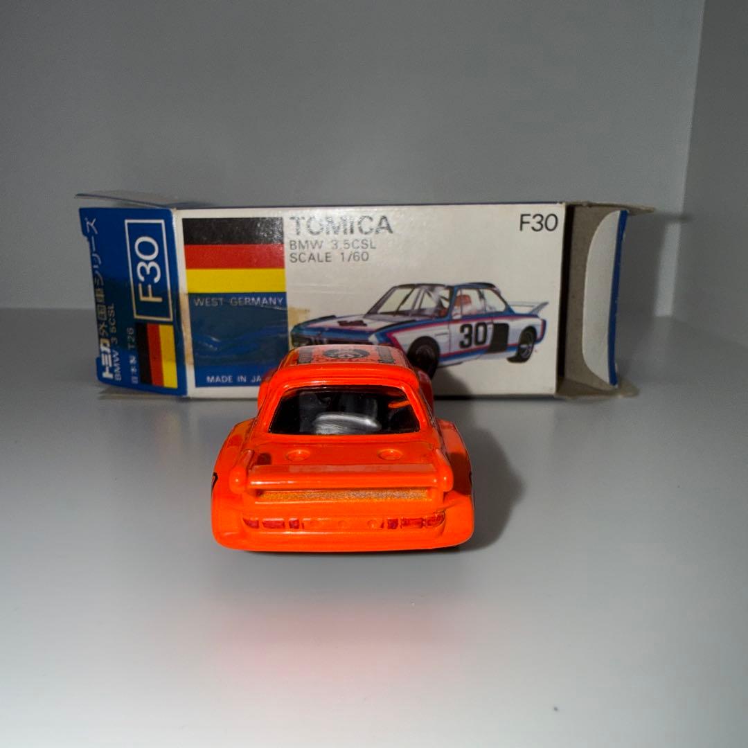 日本製トミカ NO.F30  3.5 CSL オレンジ 箱付き