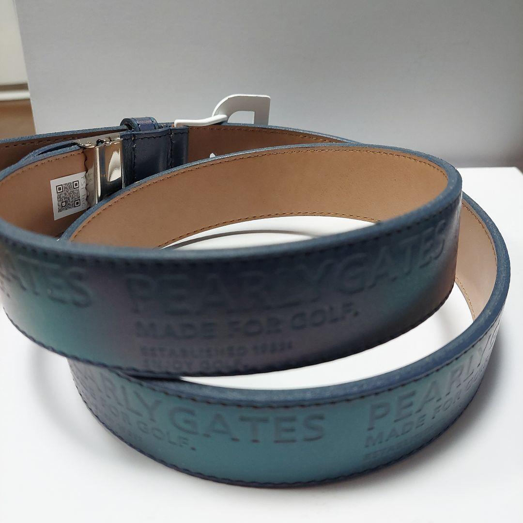 PG メンズ ベルト ネイビー ホワイト2本セットです。