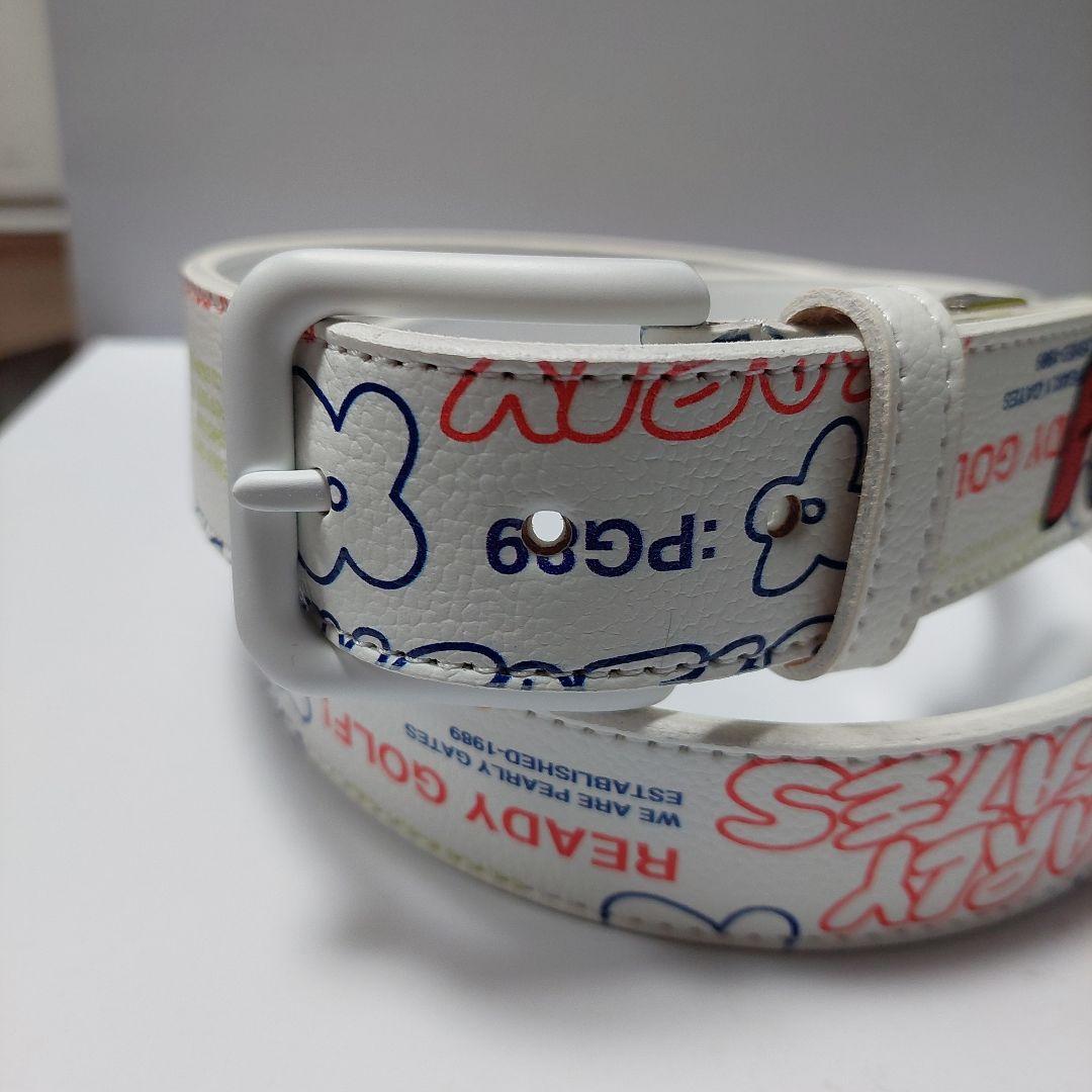 PG メンズ ベルト ネイビー ホワイト2本セットです。