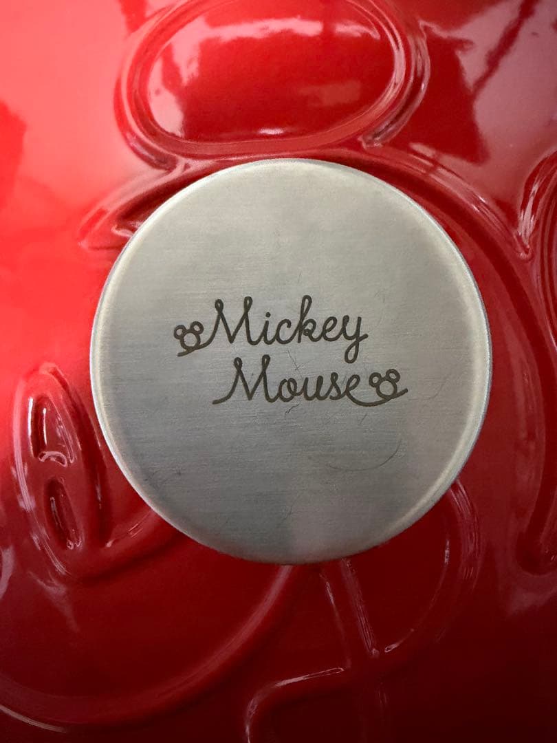 MEYER ミッキーマウス コラボ赤両手鍋(キャストアイアン)20cm