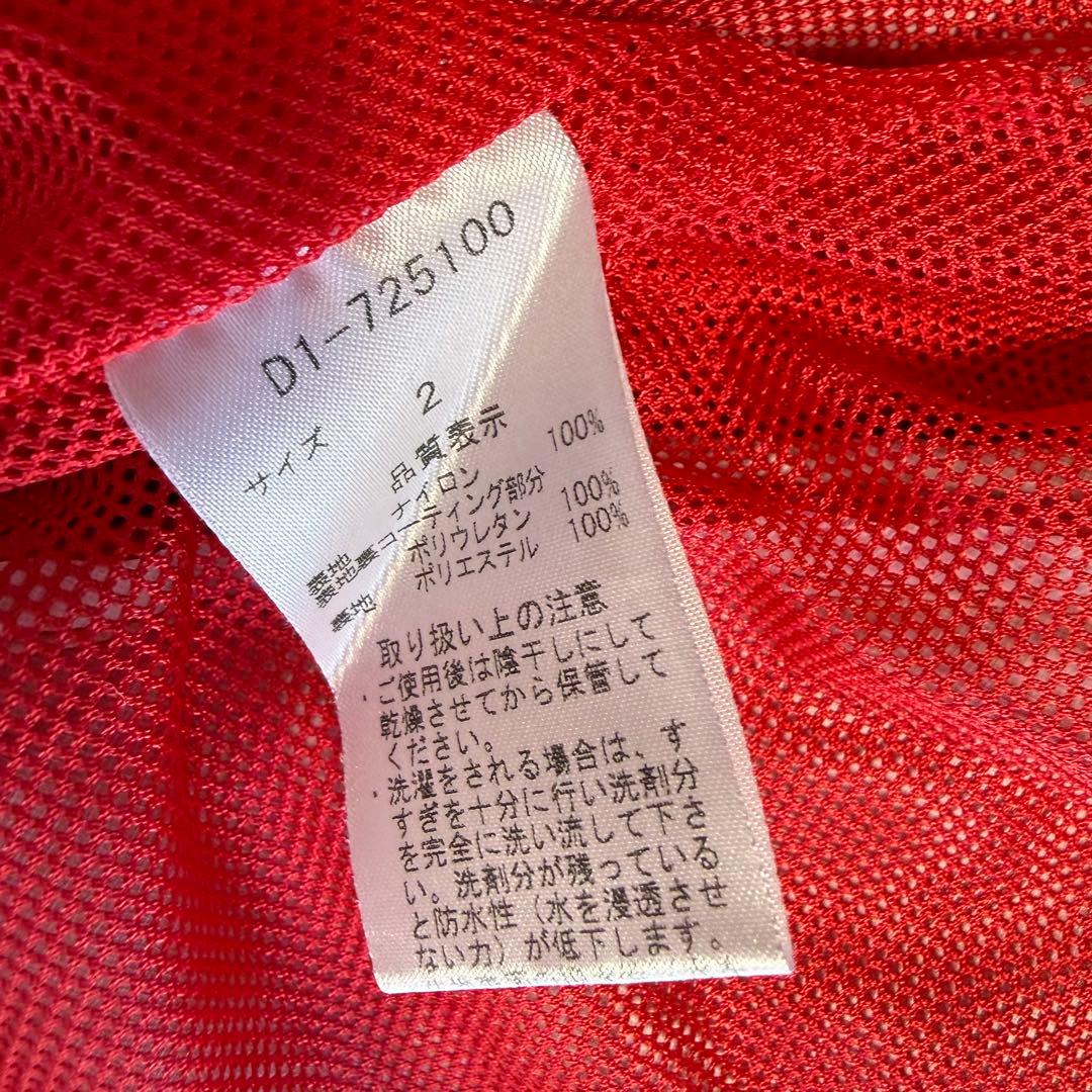 【ダンスウィズドラゴン】美品 レインウェア レッド 上下 Mサイズ メンズ