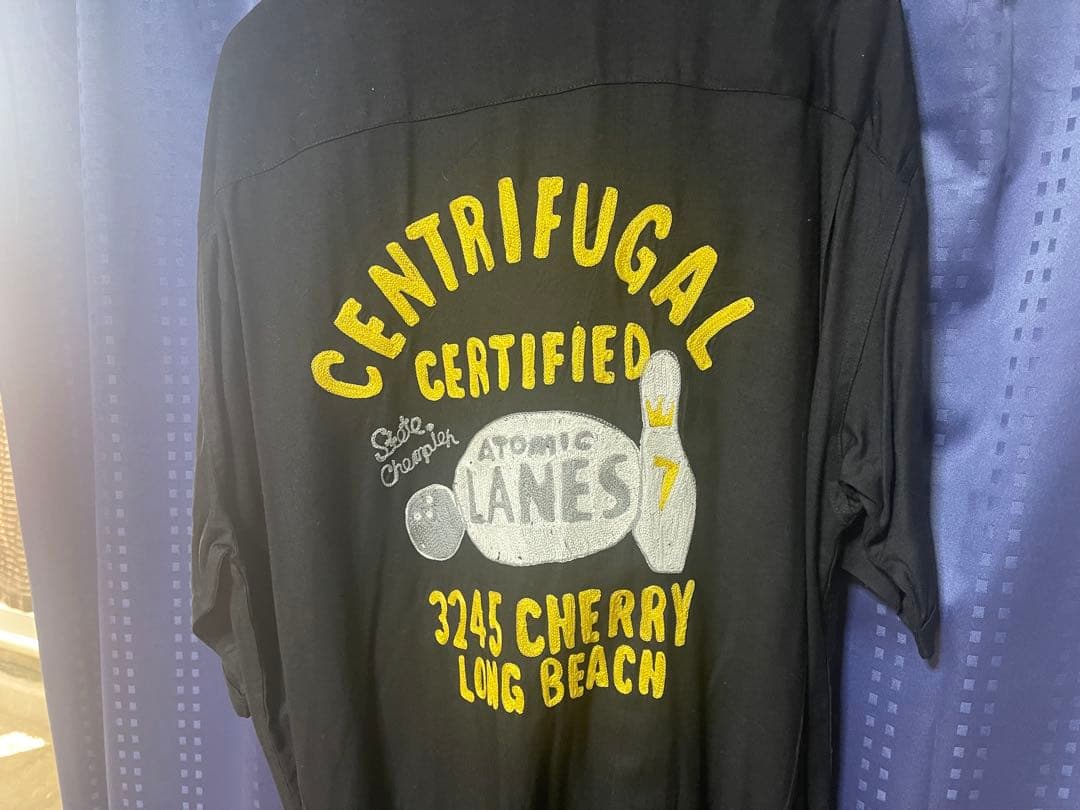 ボウリングシャツ 黒