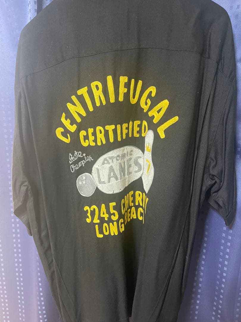 ボウリングシャツ 黒