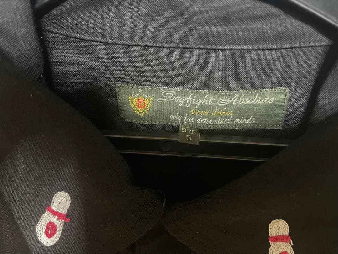 ボウリングシャツ 黒