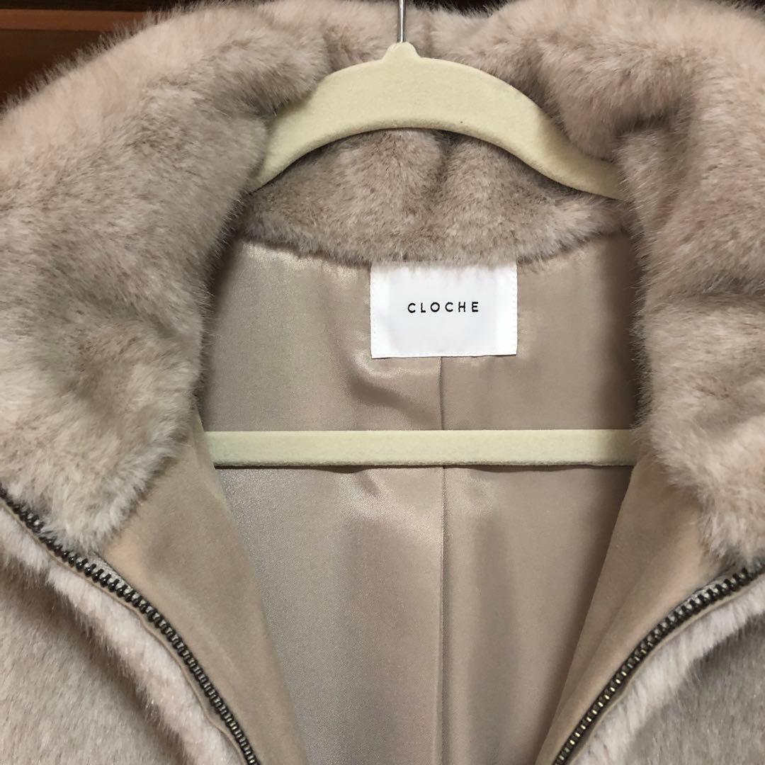 【新品タグ付き】CLOCHE mal.レレレさん⭐︎フェイクファージップベスト