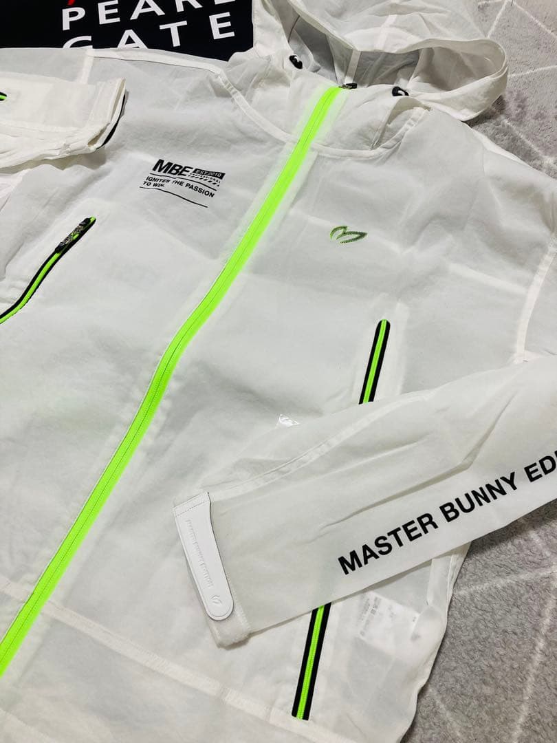 新品 パーリーゲイツ マスターバニー ドビーストレッチ ブルゾン(6)LL/白