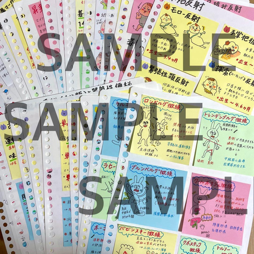 激安!! 看護師国家試験まとめノート 付箋ノート 国試 解剖生理学 看護学生