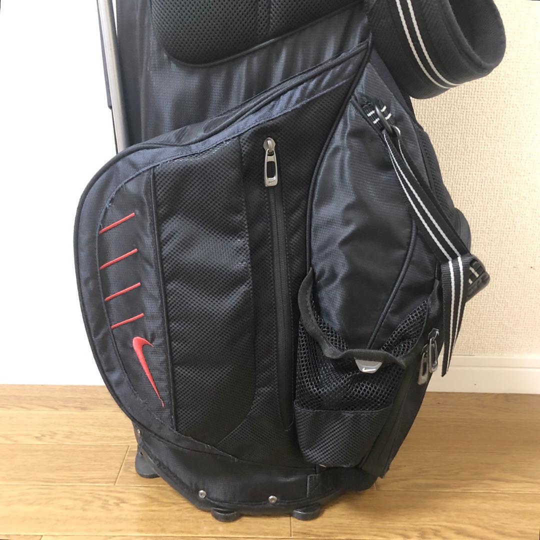 【希少】 NIKE ナイキ ゴルフ キャディバッグ 8分割 スタンド型 ブラック