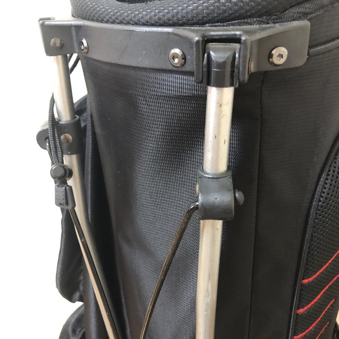 【希少】 NIKE ナイキ ゴルフ キャディバッグ 8分割 スタンド型 ブラック