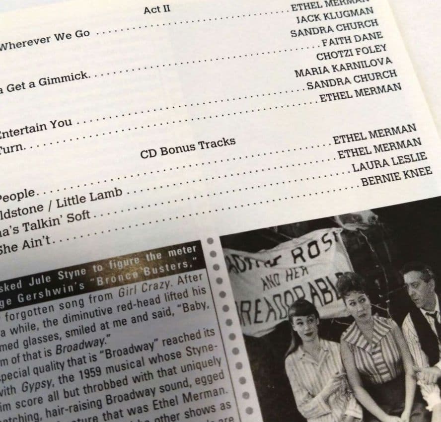 動作確認済『GYPSY』ジプシーエセルマーマン オリジナルブロードウェイキャスト