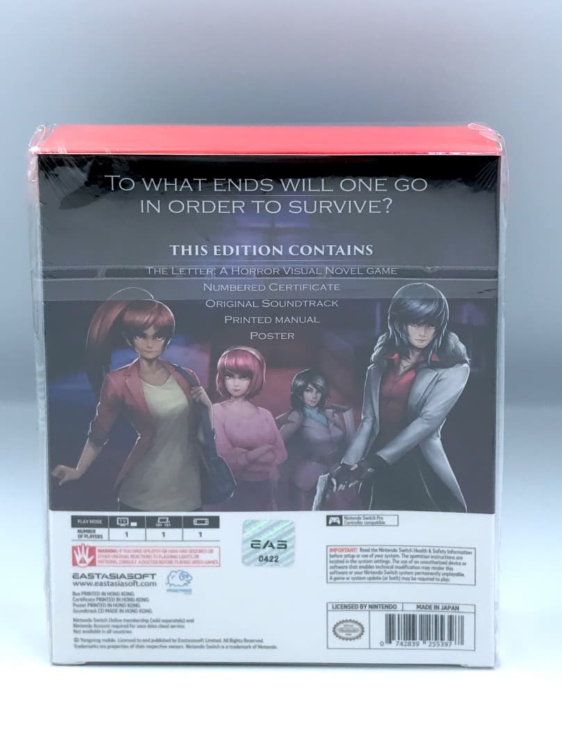 Nintendo Switch The Letter A Horror Visual Novel Switch