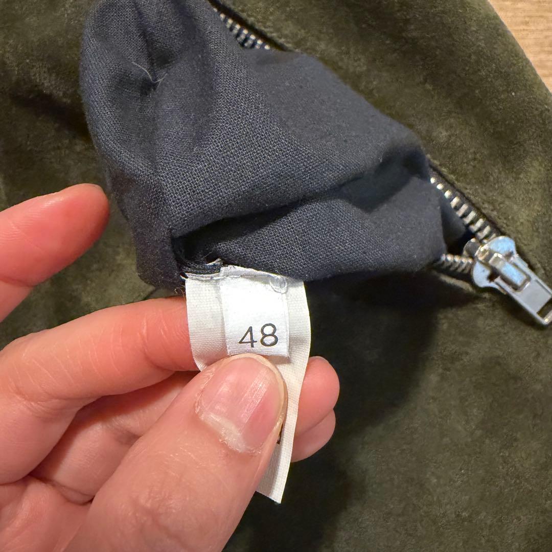 THE EDITOR ダブル ライダースジャケット 本革 スエード イタリア製