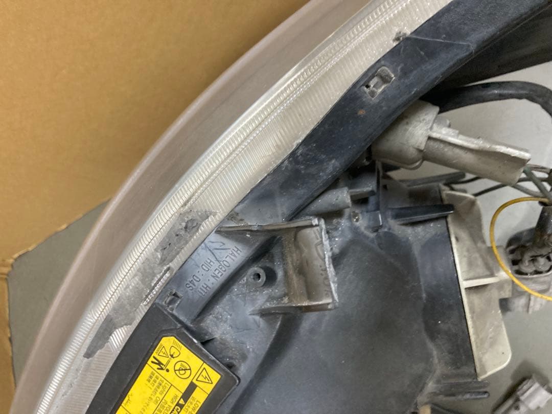 値下げ大歓迎！50 エスティマ　純正ヘッドライト　訳あり　ジャンク　みず