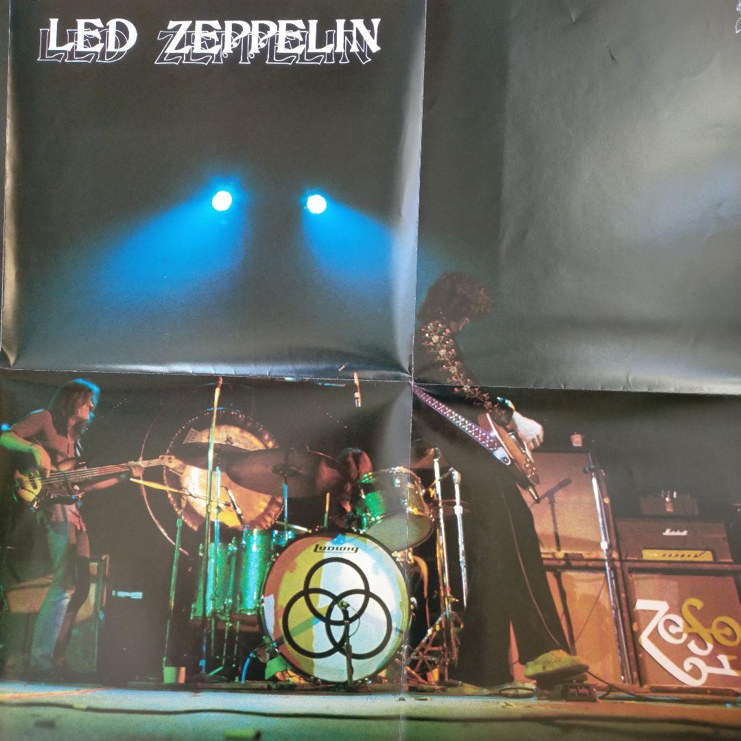 Led Zeppelin フィジカルグラヒィティ2枚組レコード帯、ポスター付き