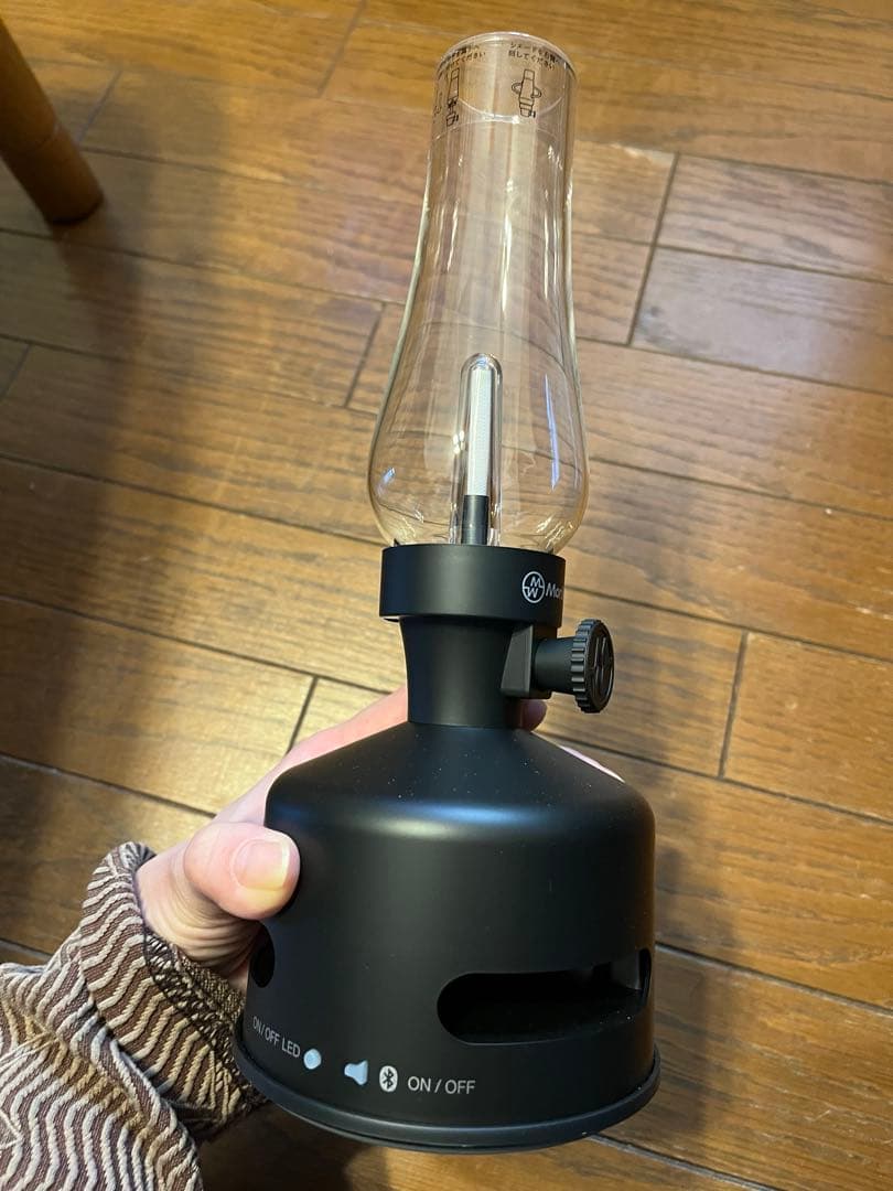 【未使用】LEDランタンスピーカー S1 MORIMORI Bluetooth黒