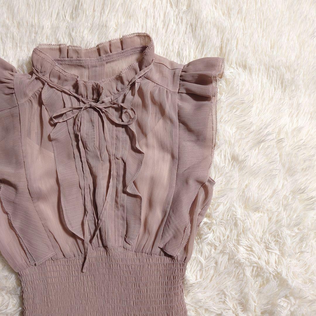 SNIDEL Sustainable シアープリーツウエストワンピース 完売品