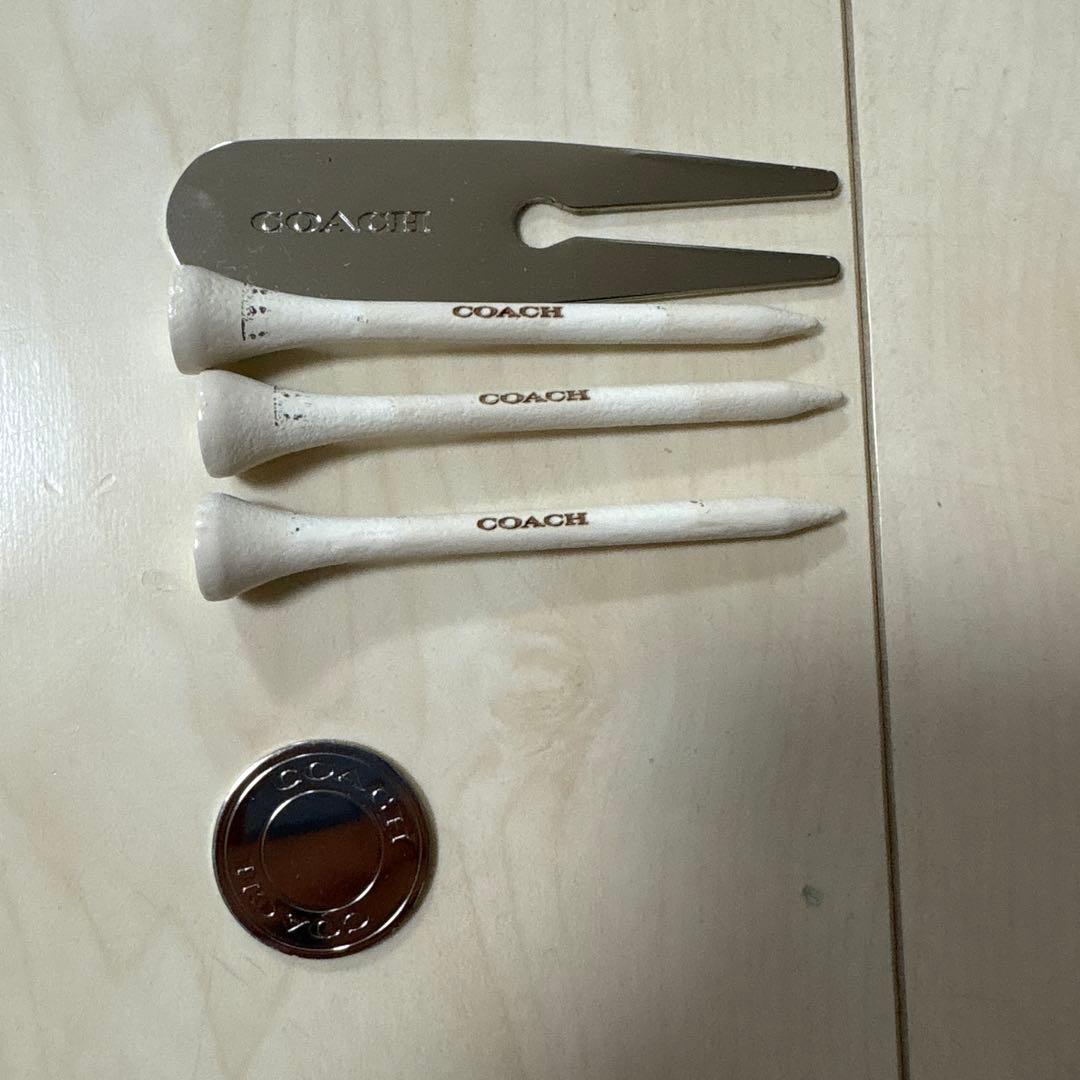 coachゴルフボールケース　ブラウン人気カラー　値下げ