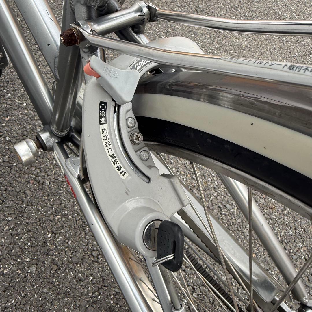 通勤通学用自転車 27インチ カゴ/変速機/オートライト付 定価10万円