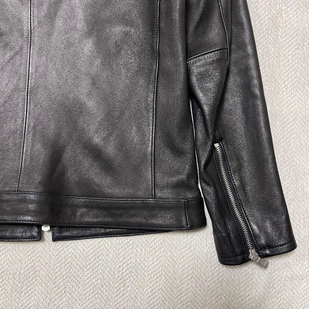 極美品 FREAK'S STORE ゴートレザー ライダース レザージャケット