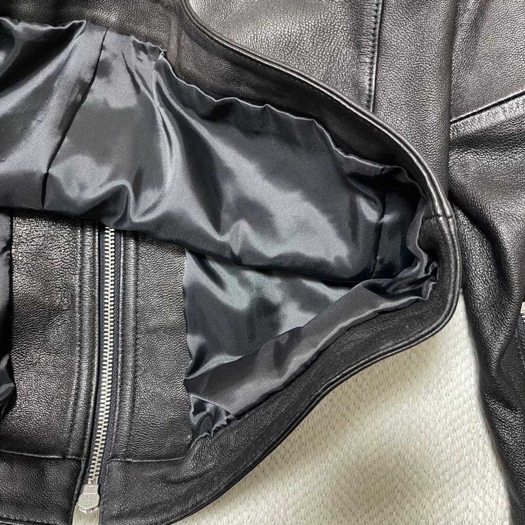 極美品 FREAK'S STORE ゴートレザー ライダース レザージャケット