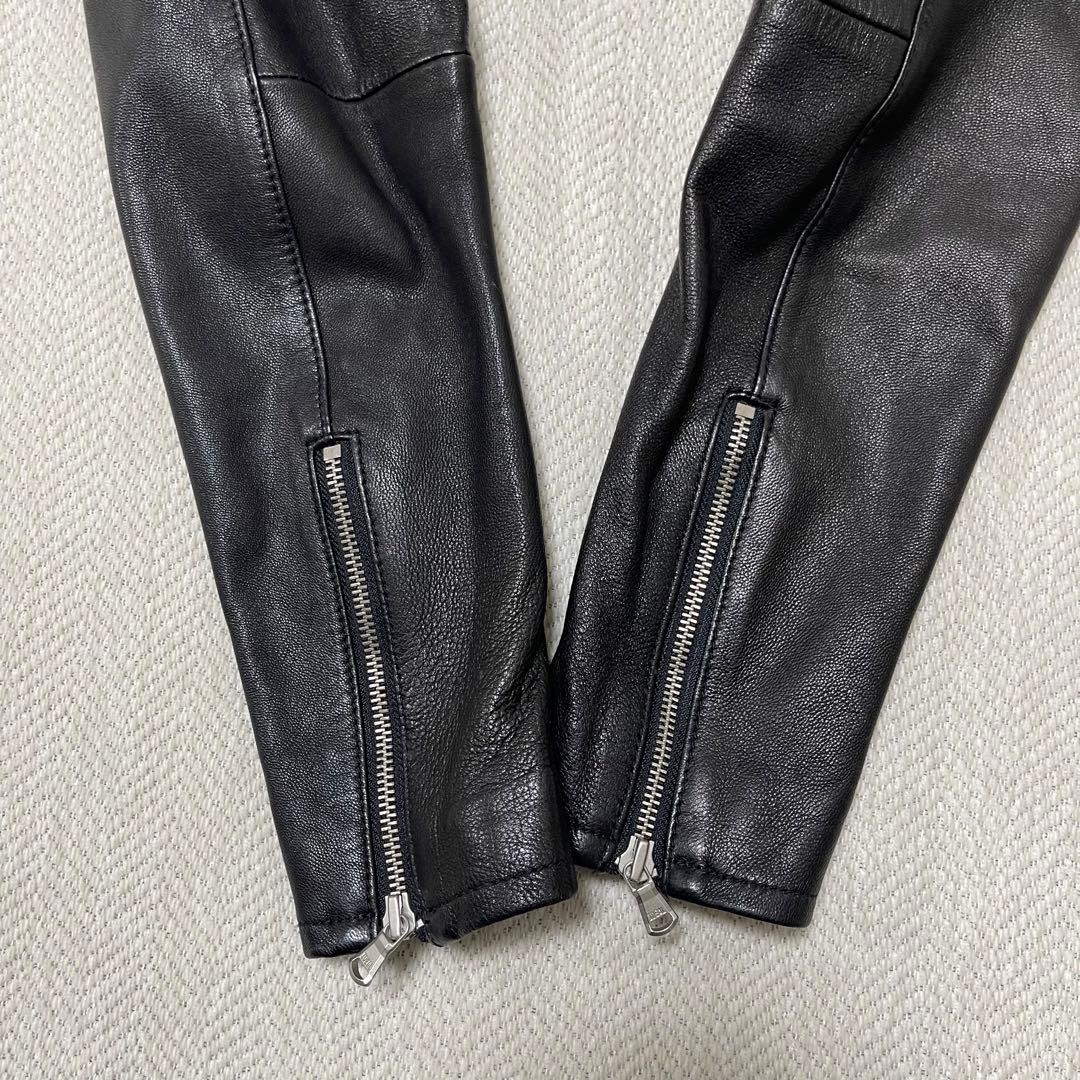 極美品 FREAK'S STORE ゴートレザー ライダース レザージャケット