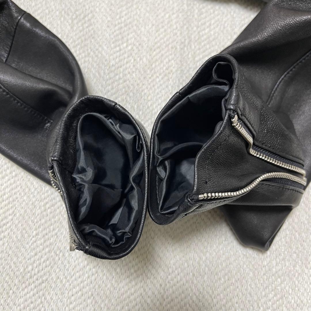 極美品 FREAK'S STORE ゴートレザー ライダース レザージャケット