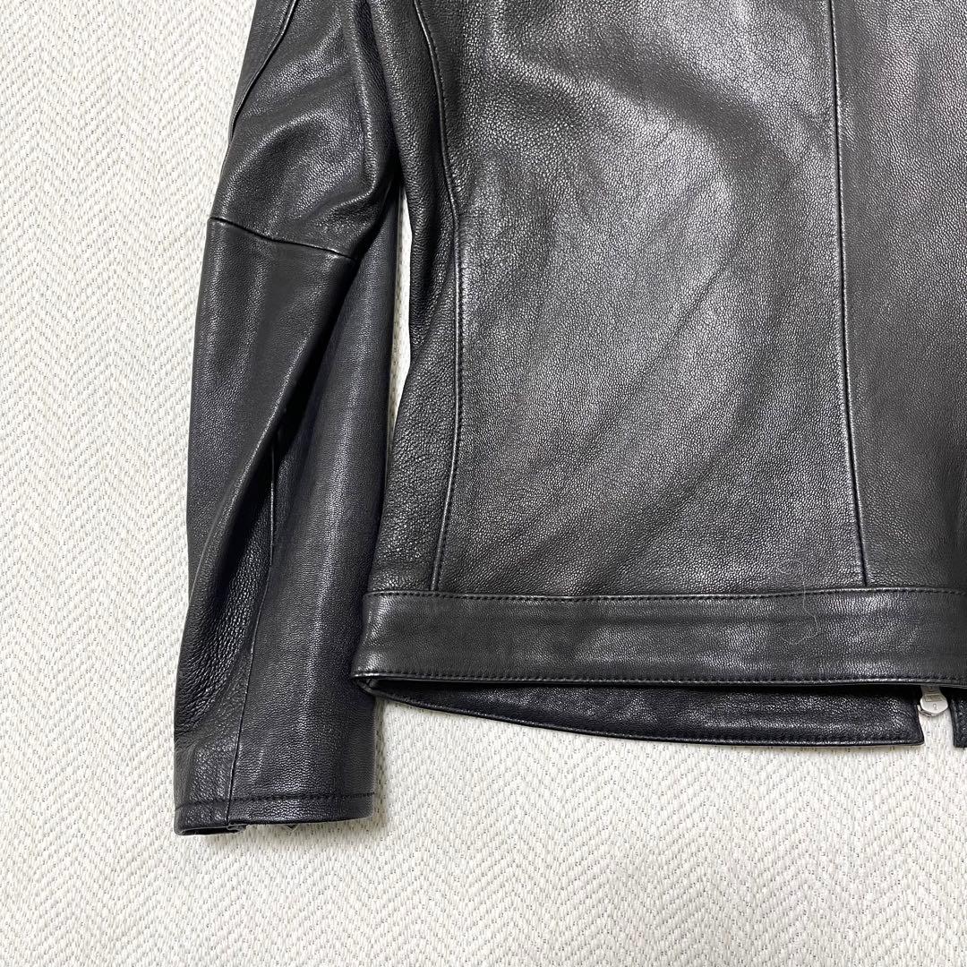 極美品 FREAK'S STORE ゴートレザー ライダース レザージャケット