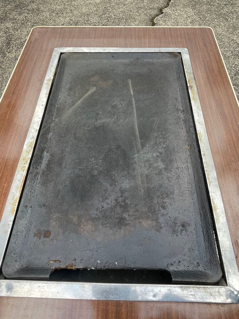 引き取り限定　お好み焼き　テーブル　鉄板　LPガス　お座敷