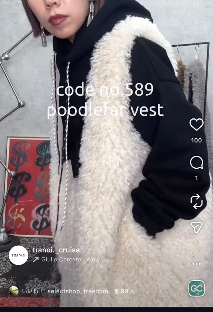 き*こ様 ✴︎新品トラノイファーベスト