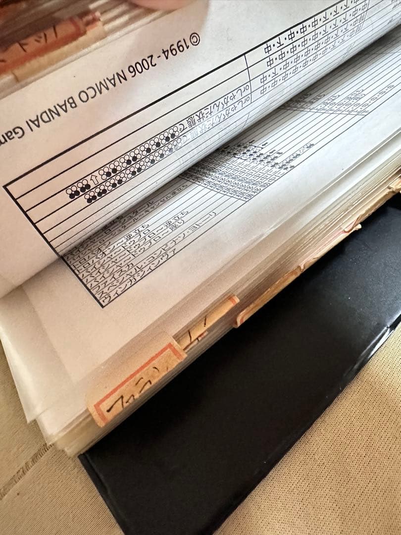 店舗用鉄拳6技表ファイル バンダイナムコゲームス非売品 namco