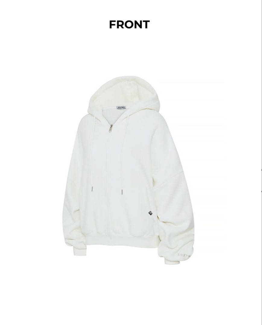 【裏起毛】XA5127N ナッピングフード付きジップアップ