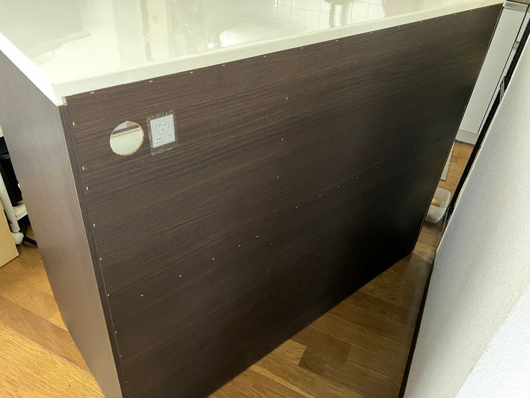 [送料込み]ニトリ　レジューム キッチンカウンター120cm ダークブラウン