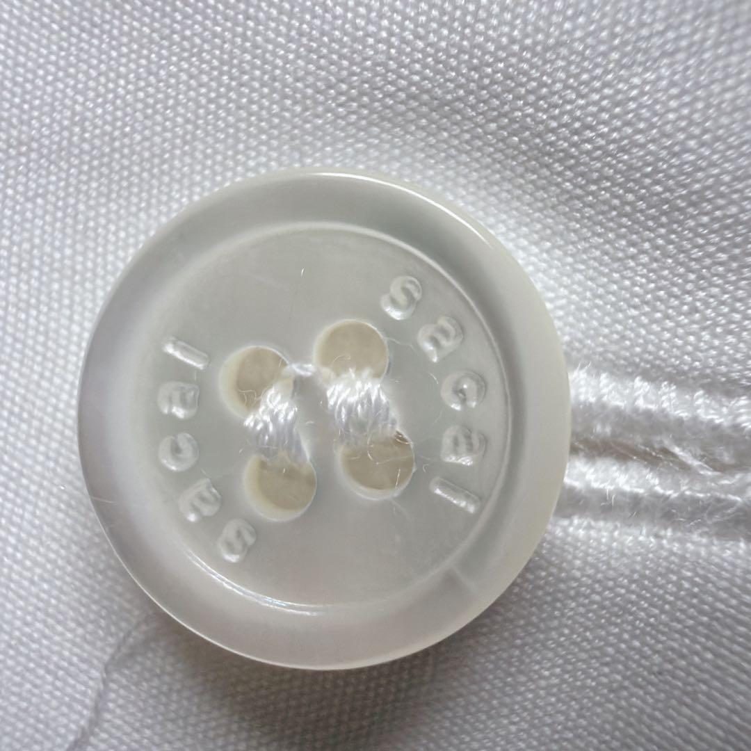 極美品 25SS sacai コットン ポプリン シャツ ジャケット