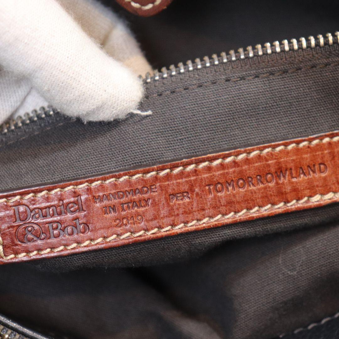 ダニエル&ボブ トゥモローランド別注 トートバッグ レザー A4可 ネイビー 茶