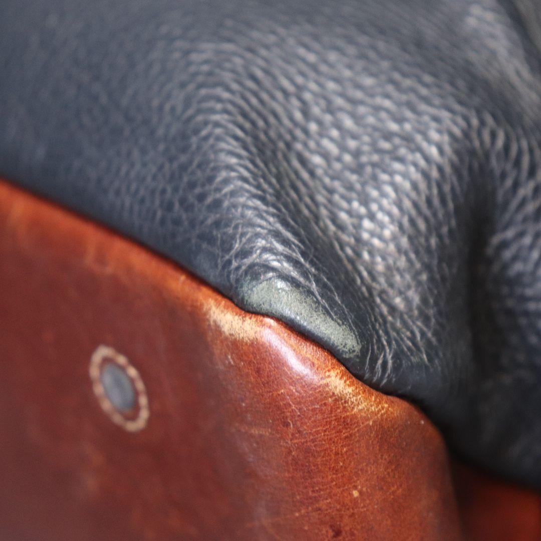 ダニエル&ボブ トゥモローランド別注 トートバッグ レザー A4可 ネイビー 茶