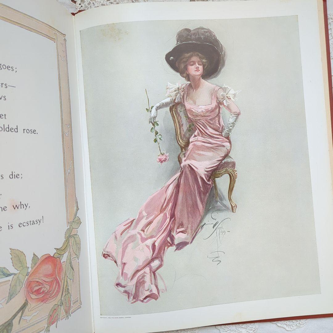 稀少1909年アンティーク 洋書 画集 絵本 児童書 ヴィクトリアン ヴンテージ