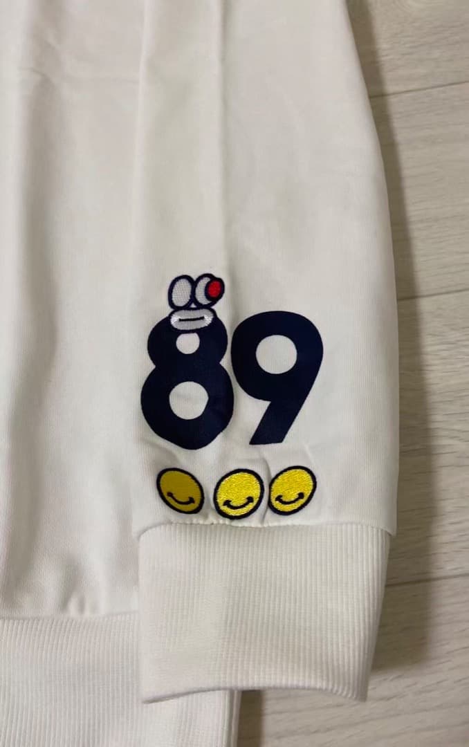 新品 正規品 パーリーゲイツ どうしちゃったPGスウェット 白 サイズ5 L