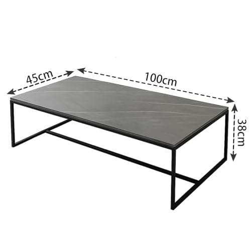 ローテーブル リビングテーブル 100cm×45cm おしゃれ 大理石風