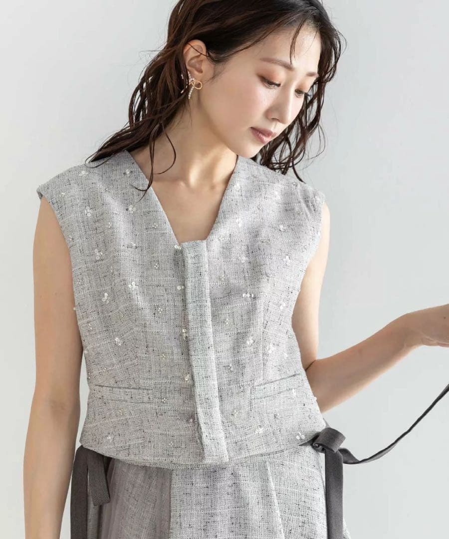 ランダ マルチフラワービジュー ワンピース サイズ1