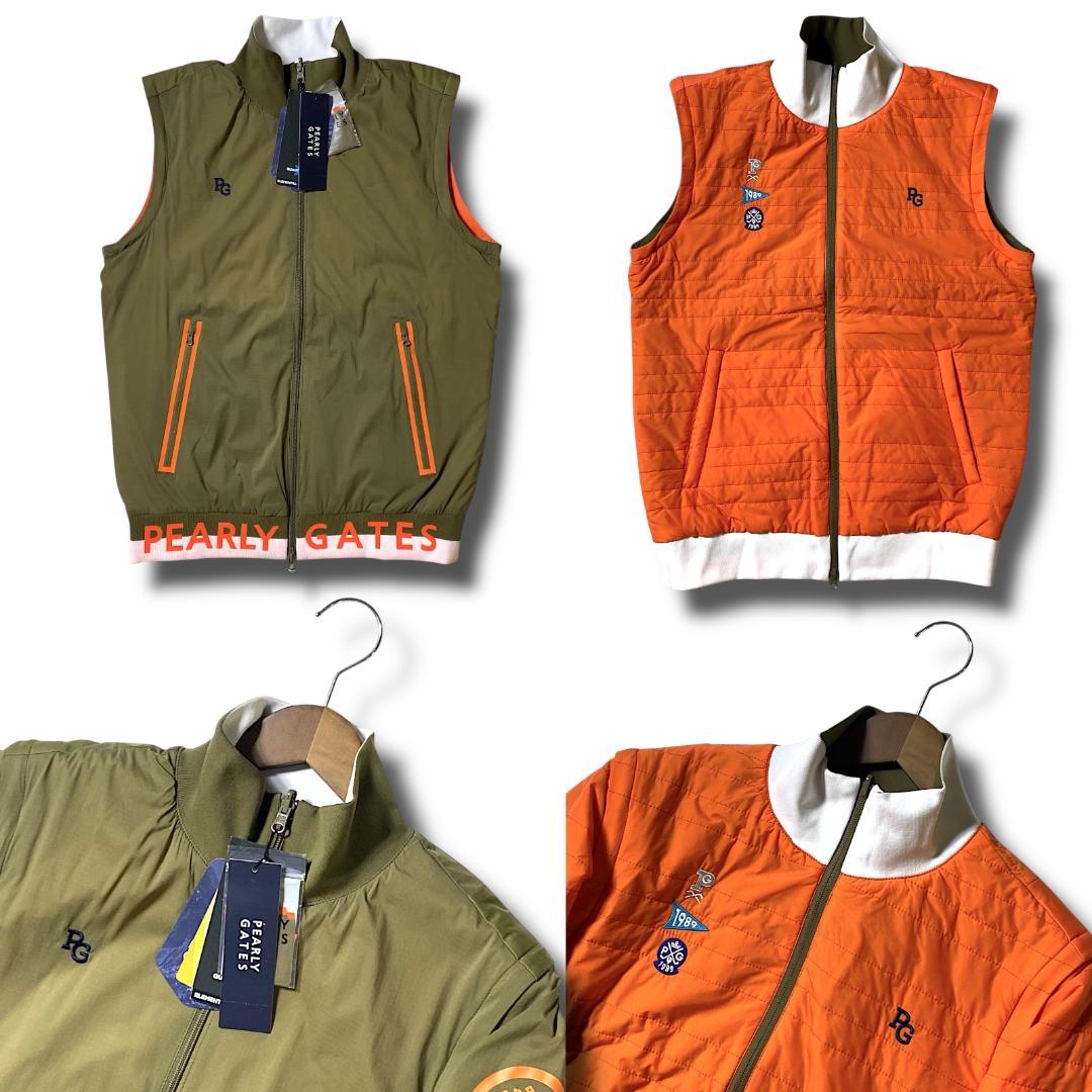 6 定価5.7万 パーリーゲイツ 4WAYブルゾン ベスト リバーシブル 180