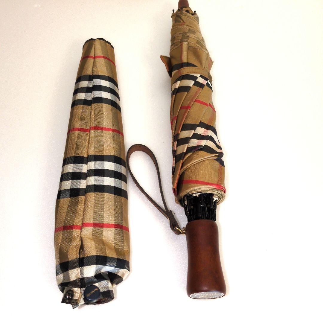 値下げ！BURBERRY◆ノバチェック◆ 折りたたみ傘◆美品◆オシャレ