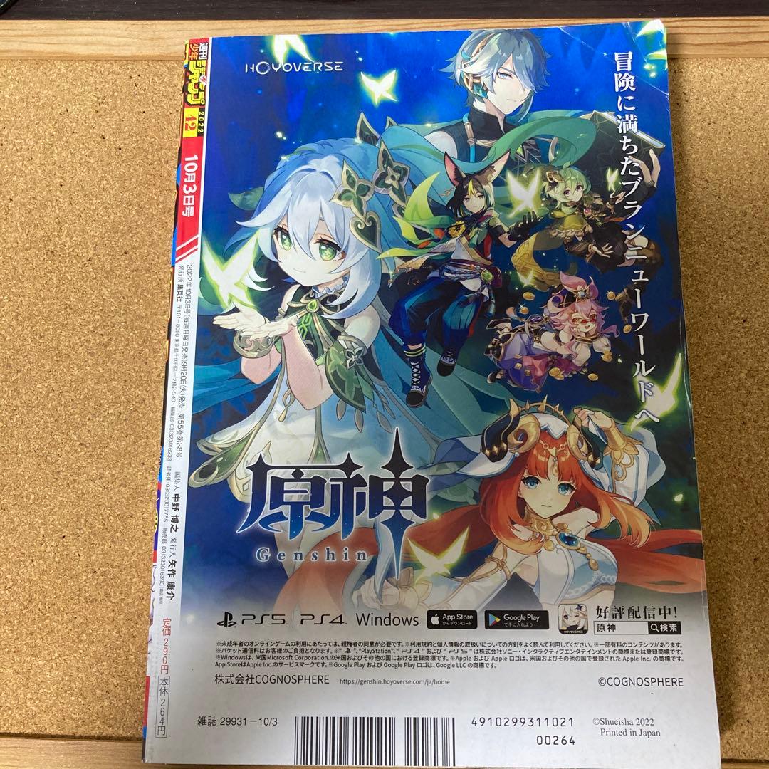 週刊少年ジャンプ2022年42号　ワンピース　ニカルフィ表紙